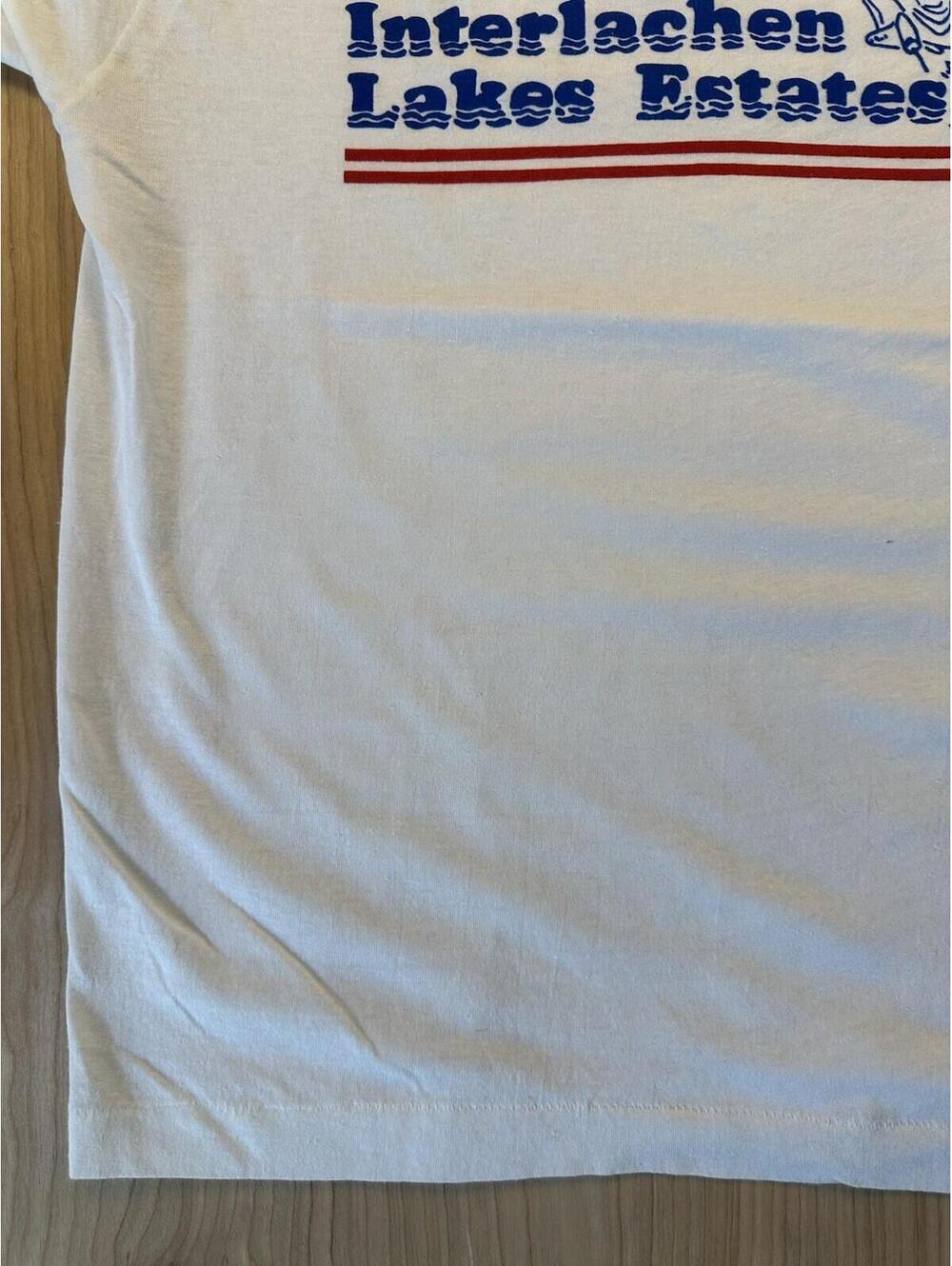 vintage 80's LARGE MOUTH BASS ringer T shirt SCREEN STARS large MADE IN USA - Picture 5 of 16